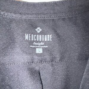 Med Couture black scrub Top